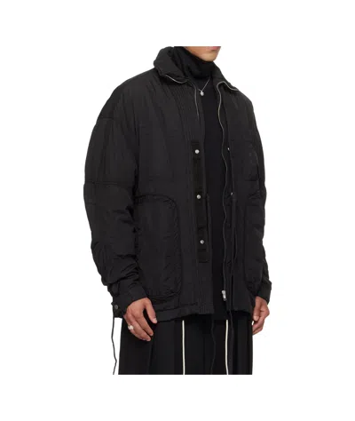 Mordecai Field Drawstring Casual Jacket In Black