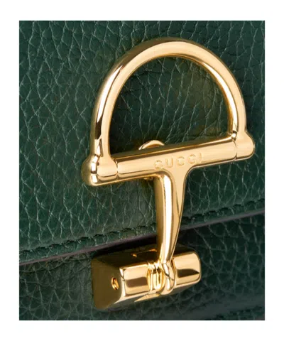 Gucci Half Horsebit Wallet On Chain In Green
