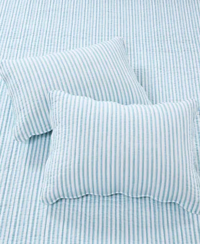 Levtex Martha Stripe Reversible 2-pc. Quilt Set, Twin/twin Xl In Blue