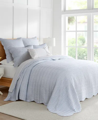 Levtex Home Martha Stripe Reversible 3-pc. Bedspread Set, Full In Blue