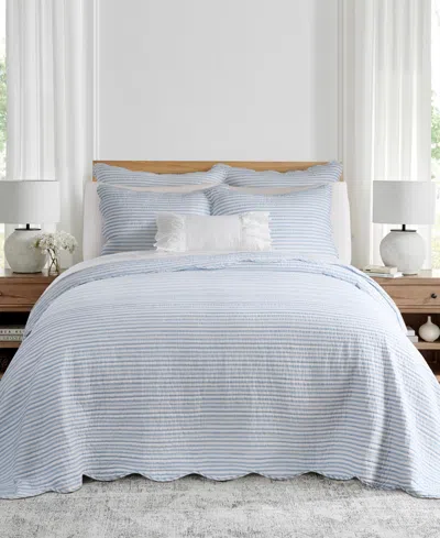 Levtex Home Martha Stripe Reversible 3-pc. Bedspread Set, Full In Blue