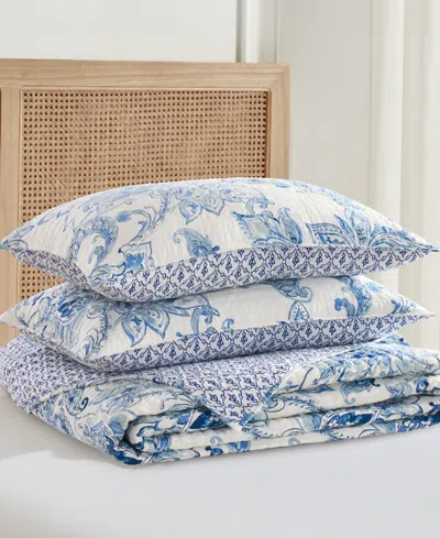 Levtex Home Bennett Reversible 3-pc. Bedspread Set, Queen In Blue