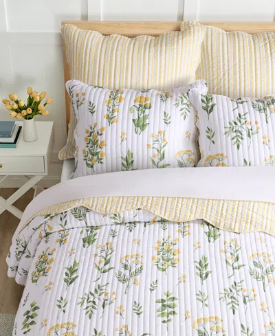 Levtex Home Daffodil Reversible 3-pc. Quilt Set, King/california King In Neutral
