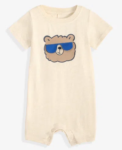 First Impressions Baby Boys Bear Glasses Sunsuit, Macy's Exclusive In White