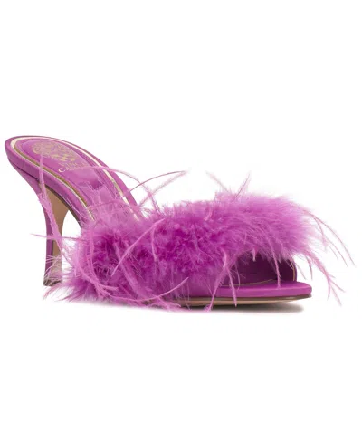 Vince Camuto Women's Paelly High-heel Feathered Dress Mules In Pink