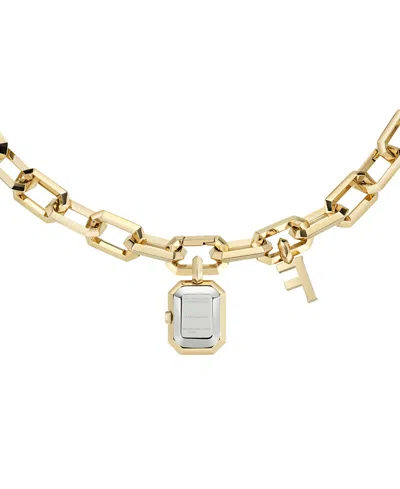 Ferragamo Charm Bracelet Watch, 16.6 X 7.4mm In Gold