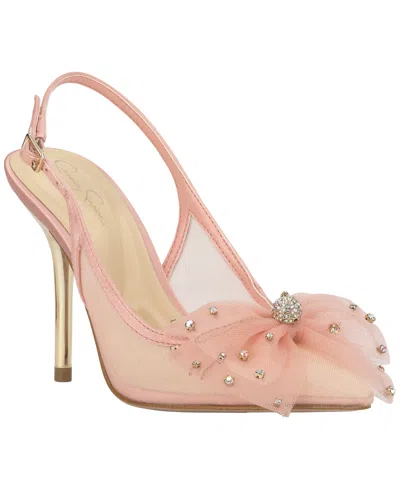 Jessica Simpson Lavilra Slingback Pointed Toe Pump In Pink
