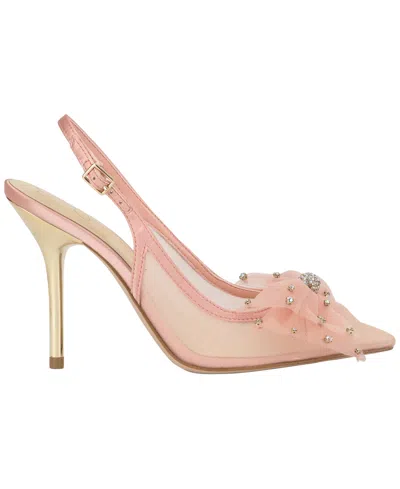 Jessica Simpson Lavilra Slingback Pointed Toe Pump In Pink