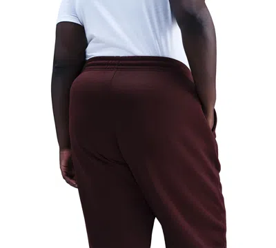 Nike Sportswear Plus Size Phoenix Fleece High-waist Oversized Sweatpants In Burgundy