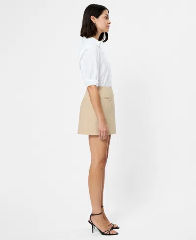 French Connection Women's Side Zipper Mini Skirt In Brown