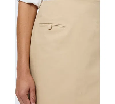 French Connection Women's Side Zipper Mini Skirt In Brown