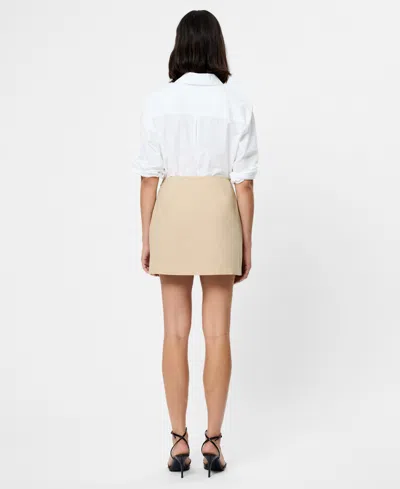 French Connection Women's Side Zipper Mini Skirt In Brown