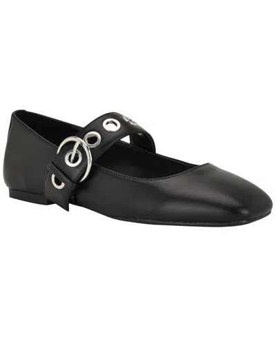 Nine West Kebba Mary Jane Flat In Black