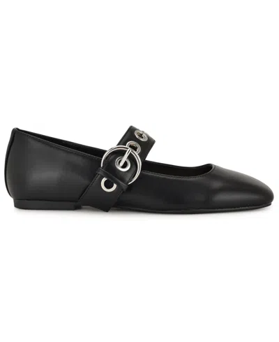 Nine West Kebba Mary Jane Flat In Black