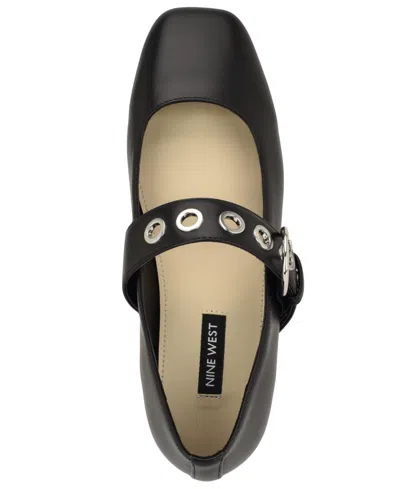 Nine West Kebba Mary Jane Flat In Black