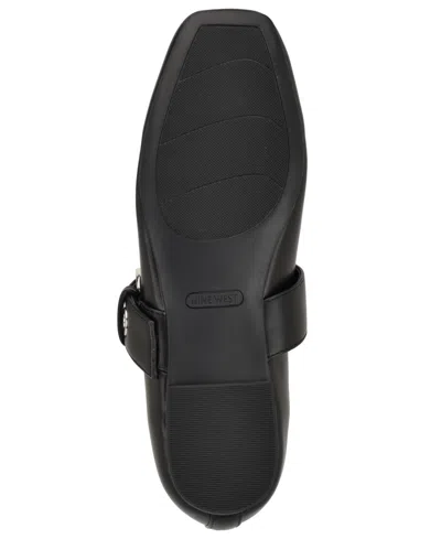 Nine West Kebba Mary Jane Flat In Black