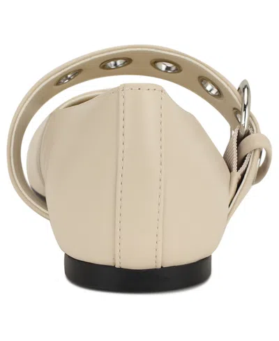 Nine West Kebba Mary Jane Flat In Neutral