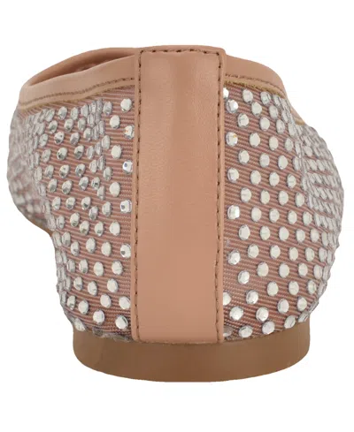 Nine West Burnne Studded Mesh Flat In Brown