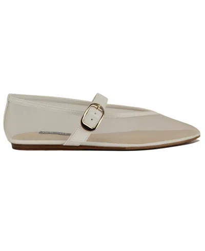 Nine West Vanceen Mary Jane Flat In White