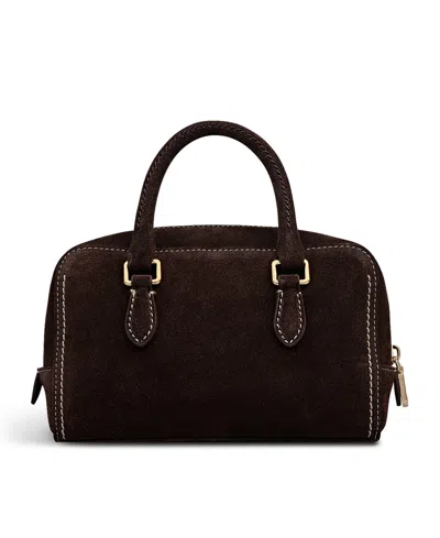 Radley London Portland Way Suede Small Zip Around Grab Bag In Brown