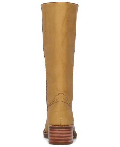 Frye And Co Womens Miranda 14 Stacked Heel Riding Boots In Brown