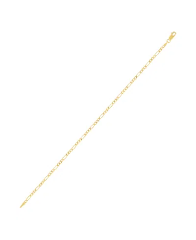 Italian Gold Figaro Chain Bracelet In 14k Yellow Gold In Gold