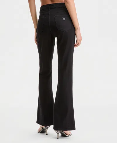 Guess Women's Belle High-rise Flare Jeans In Black
