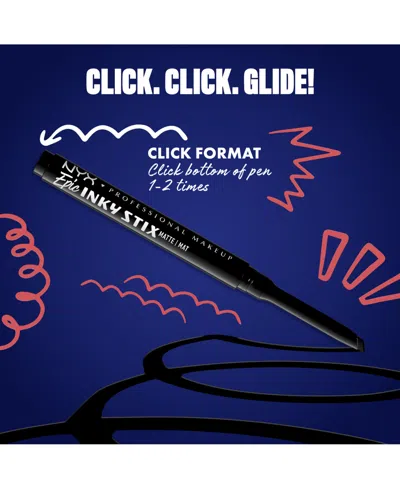 Nyx Professional Makeup Epic Inky Stix Mechanical Cream Gel Eyeliner, 0.003 Oz. In Black