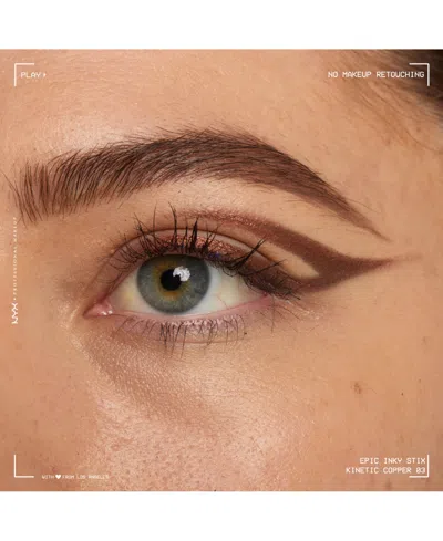 Nyx Professional Makeup Epic Inky Stix Mechanical Cream Gel Eyeliner, 0.003 Oz. In Brown