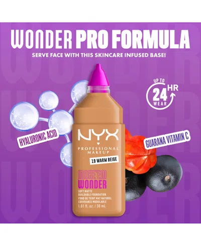 Nyx Professional Makeup Wonder Foundation, 0.84 Oz. In Purple
