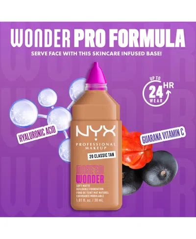 Nyx Professional Makeup Wonder Foundation, 0.84 Oz. In Purple