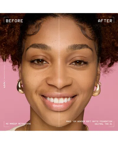 Nyx Professional Makeup Wonder Foundation, 0.84 Oz. In Purple