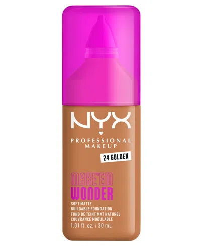 Nyx Professional Makeup Wonder Foundation, 0.84 Oz. In Purple