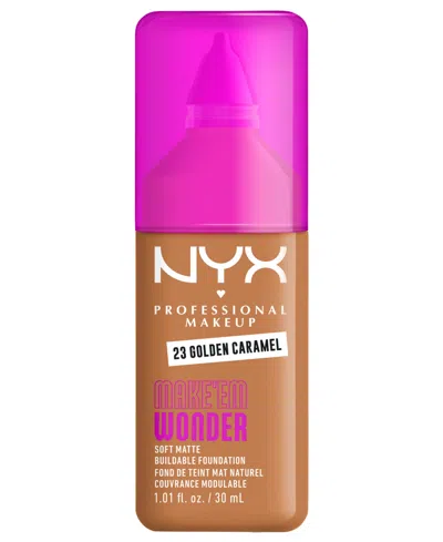 Nyx Professional Makeup Wonder Foundation, 0.84 Oz. In Brown
