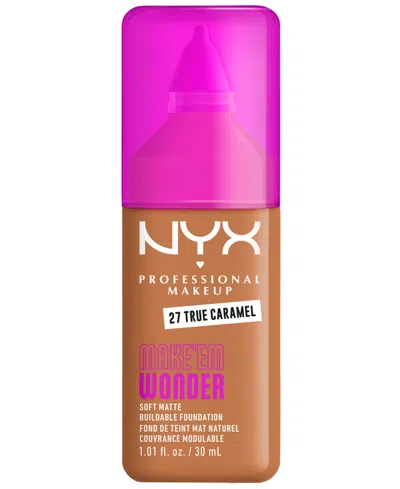 Nyx Professional Makeup Wonder Foundation, 0.84 Oz. In Brown