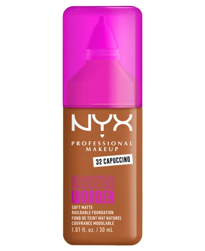 Nyx Professional Makeup Wonder Foundation, 0.84 Oz. In Brown