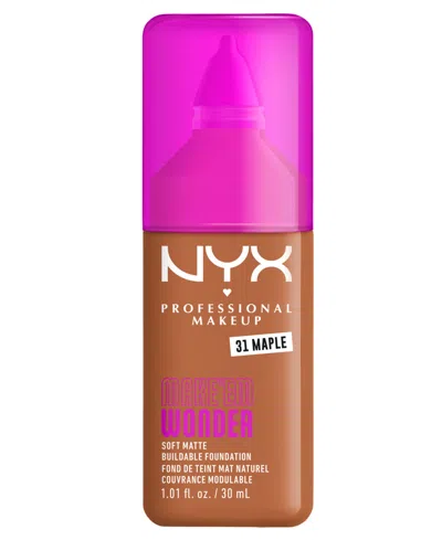 Nyx Professional Makeup Wonder Foundation, 0.84 Oz. In Brown