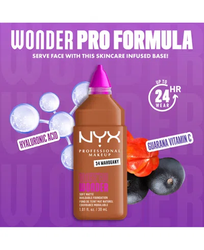 Nyx Professional Makeup Wonder Foundation, 0.84 Oz. In Brown