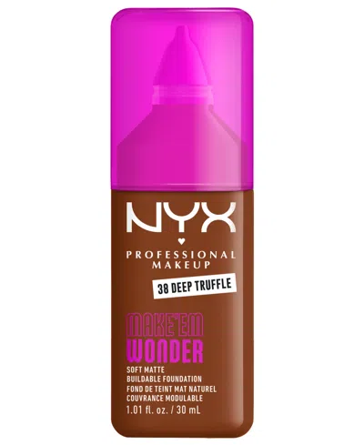 Nyx Professional Makeup Wonder Foundation, 0.84 Oz. In Brown