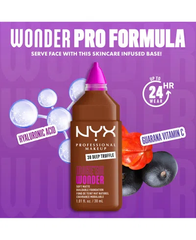 Nyx Professional Makeup Wonder Foundation, 0.84 Oz. In Brown