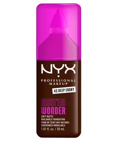 Nyx Professional Makeup Wonder Foundation, 0.84 Oz. In Transparent