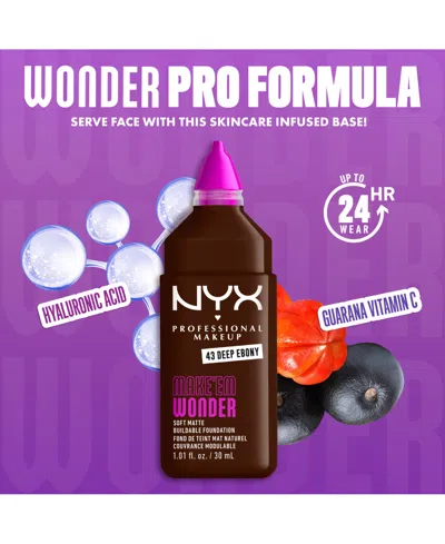 Nyx Professional Makeup Wonder Foundation, 0.84 Oz. In Transparent