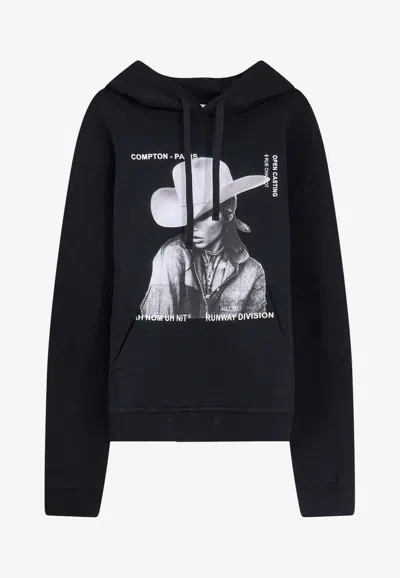 Ih Nom Uh Nit Graphic Hooded Sweatshirt Featuring Print In Black