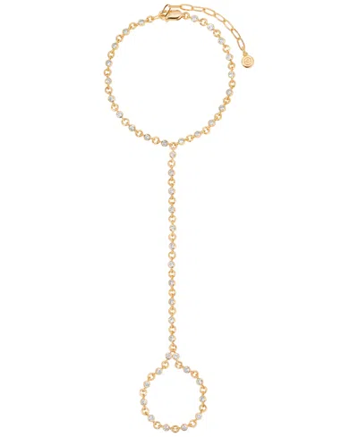 Ettika Crystal Dotted Hand Chain In Gold