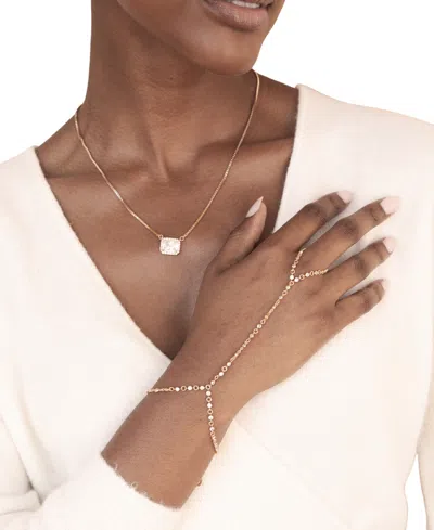 Ettika Crystal Dotted Hand Chain In Gold