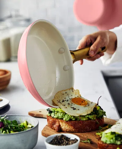 Greenpan Reserve Healthy Ceramic Nonstick Cookware Set, 10 Piece In Pink