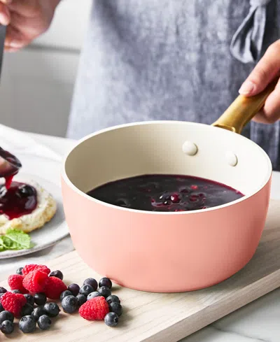 Greenpan Reserve Healthy Ceramic Nonstick Cookware Set, 10 Piece In Pink