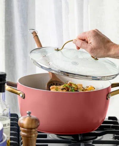 Greenpan Reserve Healthy Ceramic Nonstick Cookware Set, 10 Piece In Pink