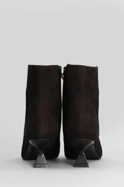 Festa Jina High Heels Ankle Boots In Brown