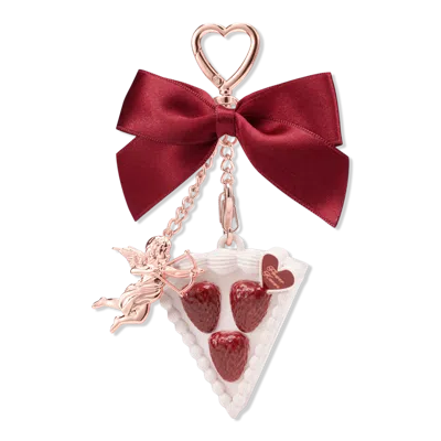 Flower Knows Strawberry Cupid Collection Solid Perfume & Angel Key Chain Set - Cream Gardenia In Red